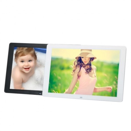 15 Inch 1280 x 800 / 16 9 LED Widescreen Suspensibility Digital Photo Frame with Holder & Remote Control, Support SD / MicroSD / MMC / MS / XD / USB Flash Disk (White)