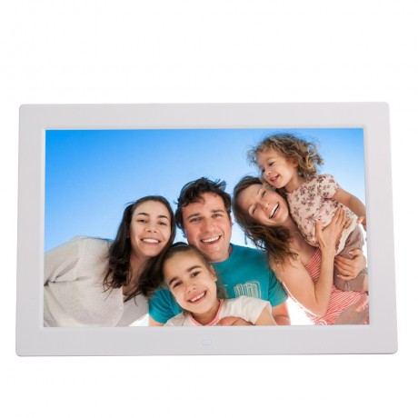 13 inch High-definition Digital Photo Frame Electronic Photo Frame Showcase Display Video Advertising Machine (White)