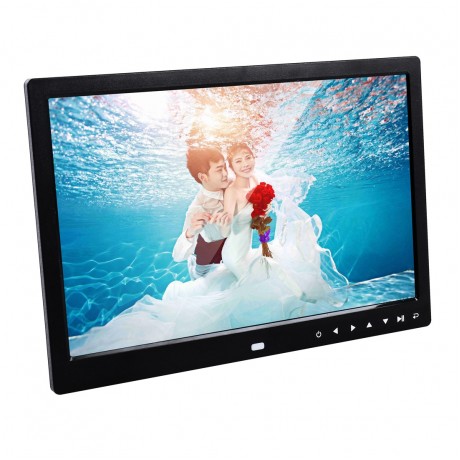 13.0 inch LED Display Digital Photo Frame with Holder / Remote Control, Allwinner, Support USB / SD Card Input / OTG (Black)