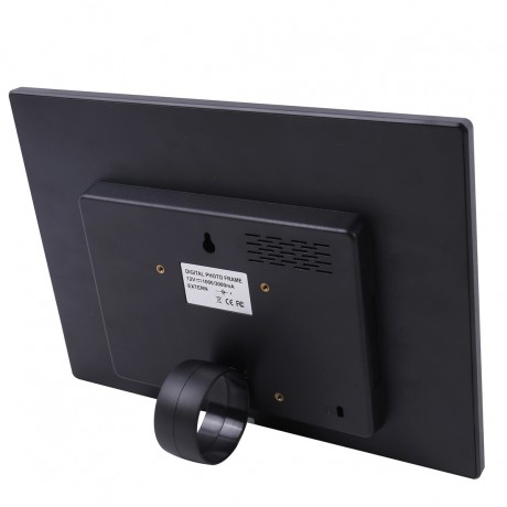 13.0 inch LED Display Digital Photo Frame with Holder / Remote Control, Allwinner, Support USB / SD Card Input / OTG (Black)