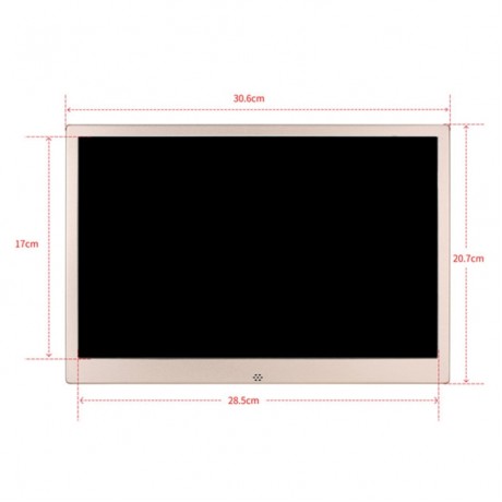 HSD1303 13.3 inch LED 1280800 High Resolution Display Digital Photo Frame with Holder and Remote Control, Support SD / MMC / MS Card / USB Port