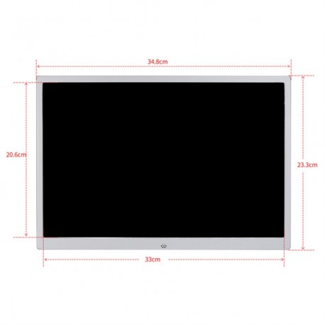 HSD1504 15.4 inch LED 1280800 High Resolution Display Digital Photo Frame with Holder and Remote Control, Support SD / MMC / MS Card / USB Port