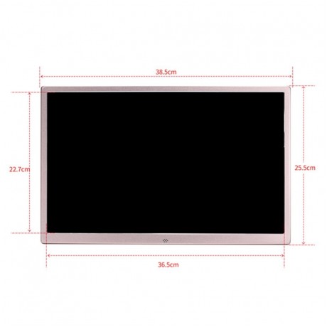 HSD1707 17 inch LED 1440X900 High Resolution Display Digital Photo Frame with Holder and Remote Control, Support SD / MMC / MS Card / USB Port, US Plug (Gold)