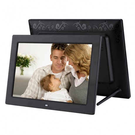 12.1 inch Digital Photo Frame with Holder & Remote Control, Allwinner F16 Program, Support SD / MMC / USB Flash Disk (Black)