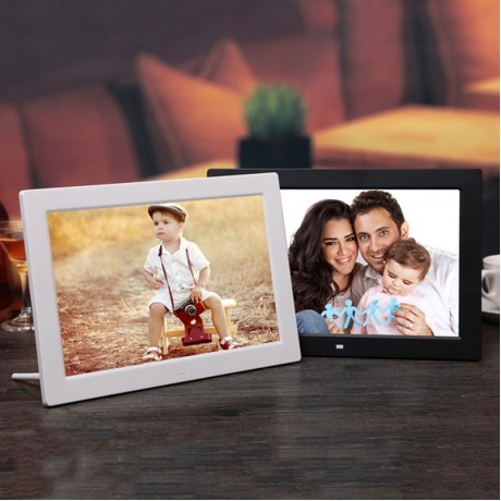 12.1 inch Digital Photo Frame with Holder & Remote Control, Allwinner F16 Program, Support SD / MMC / USB Flash Disk (Black)