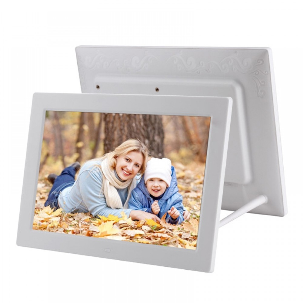 12.1 inch Digital Photo Frame with Holder & Remote Control, Allwinner F16 Program, Support SD / MMC / USB Flash Disk (White)