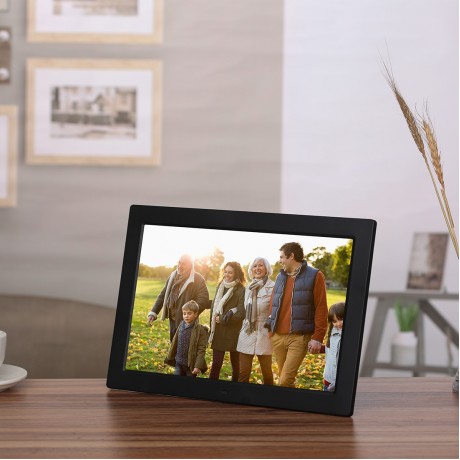 13 inch LED Digital Photo Frame with Remote Control, MP3 / MP4 / Movie Player, Support USB / SD Card Input, Built in Stereo Speaker