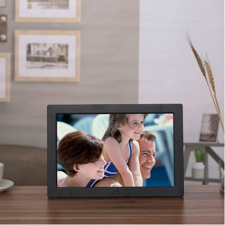 13 inch LED Digital Photo Frame with Remote Control, MP3 / MP4 / Movie Player, Support USB / SD Card Input, Built in Stereo Speaker