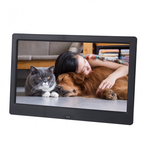 10 Inch 5V 1024600 HD IPS LCD Digital Photo Frame Audio Video Player Support SD USB MMC MS Card With Remote Control