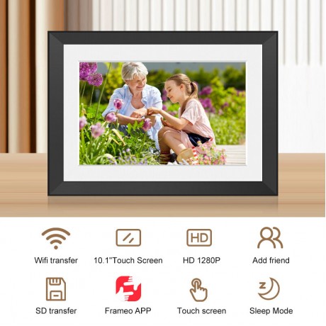 10.1-Inch WiFi Digital Photo Album Built-in Lithium Battery Cloud Photo Frame Cloud Photo Album Body Sensing