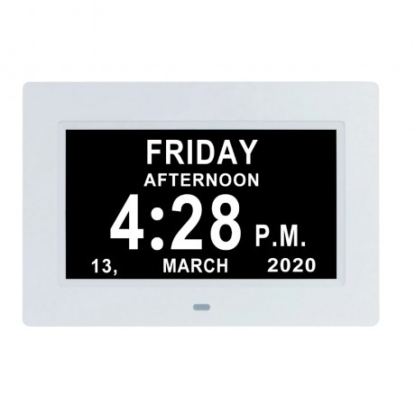 7 Inch Electronic Clock Digital Photo Frame Calendar Clock Machine Portable Monitor